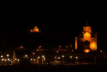 Image showing Romantic night Tbilisi