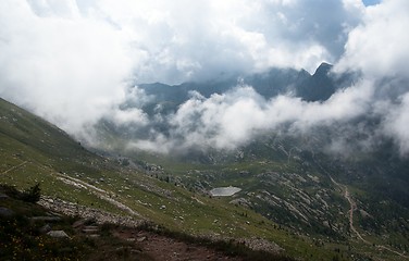 Image showing Hiking in Alps