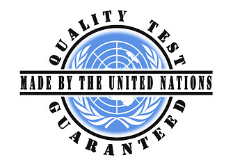 Image showing Quality test guaranteed stamp 