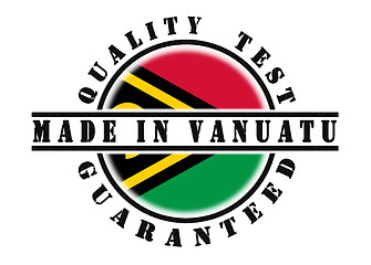 Image showing Quality test guaranteed stamp 