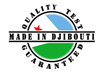 Image showing Quality test guaranteed stamp 