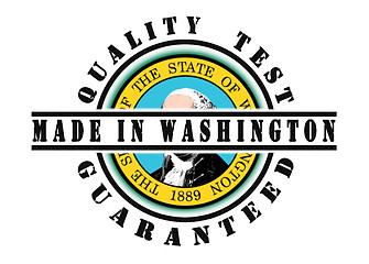 Image showing Quality test guaranteed stamp 