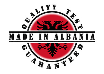 Image showing Quality test guaranteed stamp 