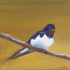 Image showing Painting, adult swallow 