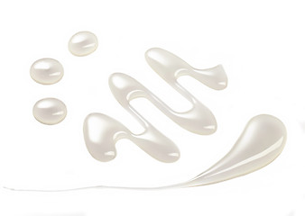 Image showing white sugar syrup drops