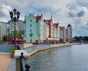 Image showing Fishers Village. Quay. Kaliningrad. Russia