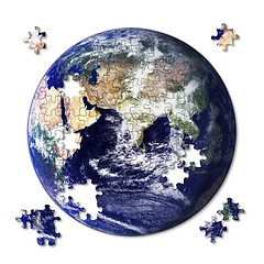 Image showing Jigsaw Earth