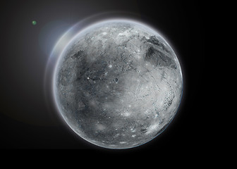 Image showing Planet landscape in space