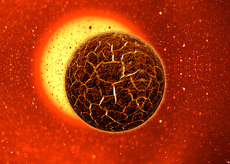 Image showing Simulated Planet explosion