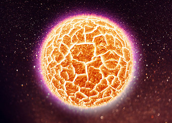 Image showing Simulated Planet explosion