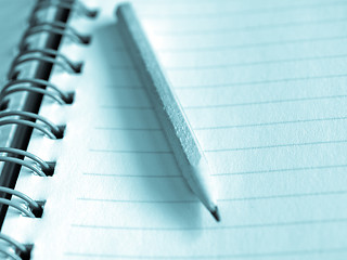 Image showing Blank notebook page