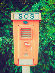 Image showing Retro look An SOS sign