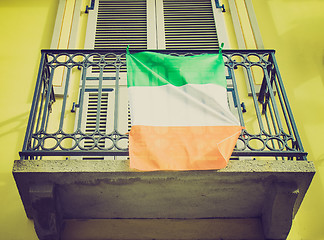 Image showing Retro look Irish flag