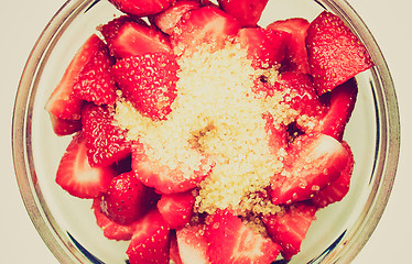 Image showing Retro look Strawberry