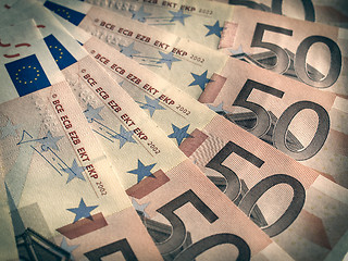 Image showing Retro look Euro note