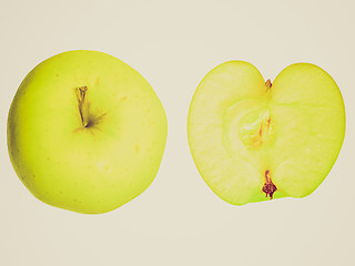 Image showing Retro look Apple isolated