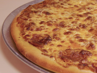 Image showing Cooked Pepperoni Pizza