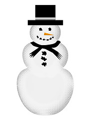 Image showing Large Snowman Illustration