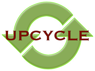 Image showing upcycle with recycle arrows