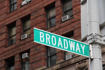 Image showing Broadway, New York