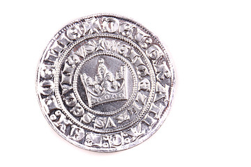 Image showing historical czech coin (silver)