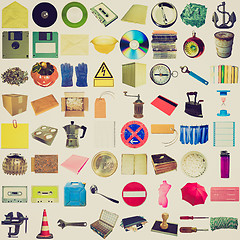 Image showing Retro look Many objects isolated