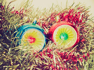 Image showing Retro look Baubles