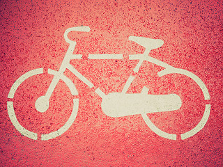 Image showing Retro look Bike sign