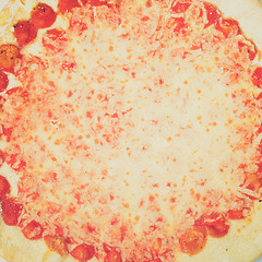 Image showing Retro look Pizza Margherita