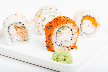 Image showing Rolls with wasabi