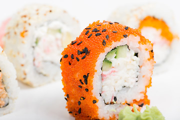 Image showing Macro shot of sushi