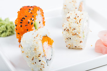 Image showing Sushi on the plate