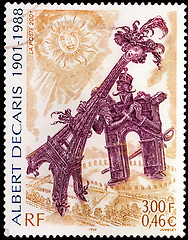 Image showing Paris Stamp