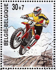 Image showing Motocross Stamp