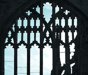 Image showing Ancient gothic window