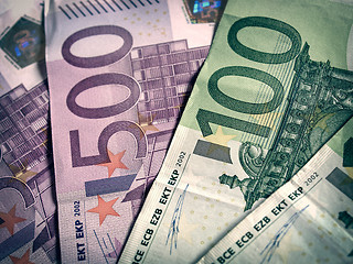 Image showing Retro look Euros picture