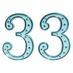 Image showing Thirty-three 33
