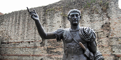 Image showing Emperor Trajan Statue