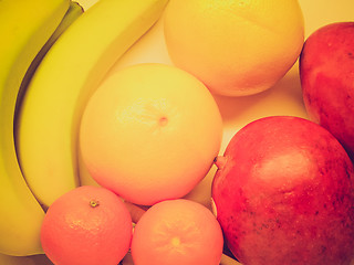 Image showing Retro look Fruits picture