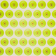 Image showing Retro look Granny Smith apple background