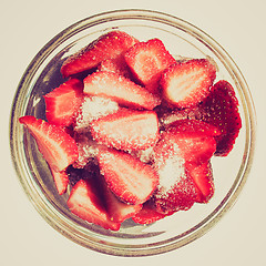 Image showing Retro look Strawberry