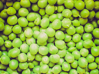 Image showing Retro look Green peas