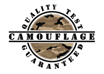 Image showing Quality test guaranteed stamp 