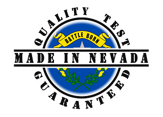 Image showing Quality test guaranteed stamp 