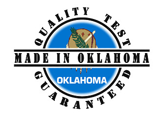 Image showing Quality test guaranteed stamp 