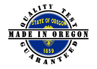 Image showing Quality test guaranteed stamp 