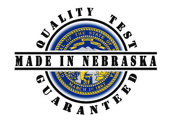 Image showing Quality test guaranteed stamp 