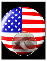 Image showing American patriotism template