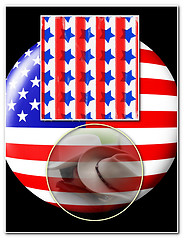 Image showing American patriotism template