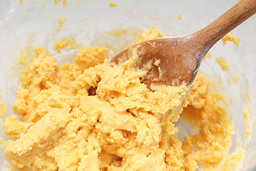 Image showing Butter and flour creamed together